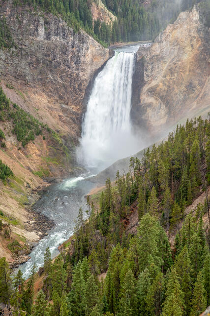 Lower Falls, Yellowstone River print