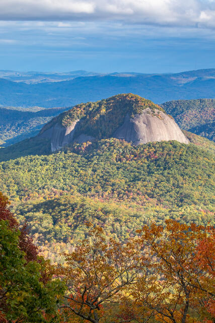 Looking Glass Rock in Autumn print