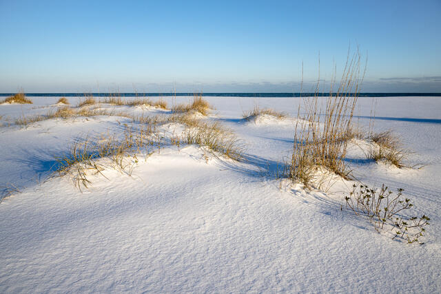 Snowy Beach print
