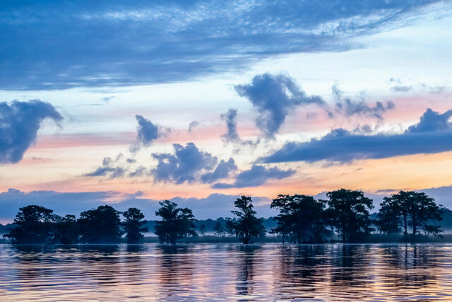 Dawn on the River print
