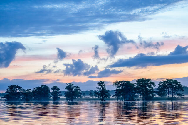Dawn on the River print