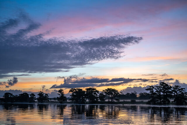 Dawn on the River print