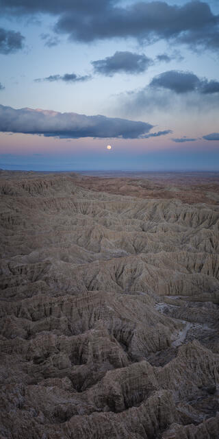 Moonrise at Font's Point print